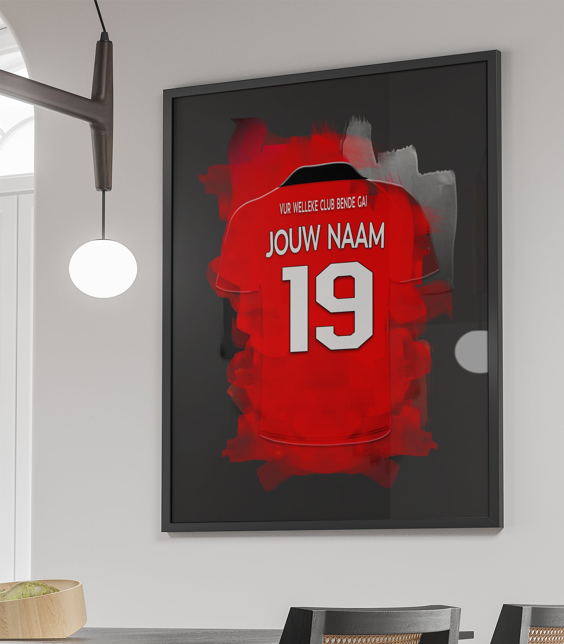 Helmond Sport wanddecoratie - Ingelijste poster - Voetbal fan cadeau