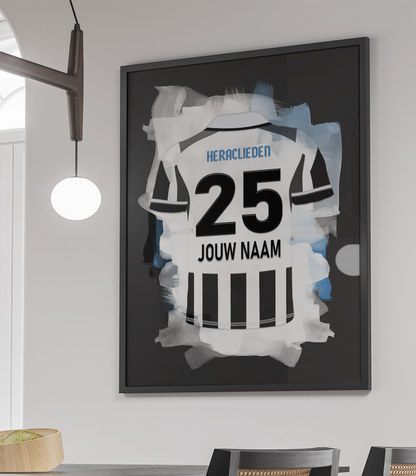 Heracles Almelo Voetbal Poster Met Eigen Naam Verjaardag Cadeau