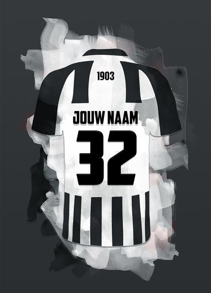 Heracles Almelo poster met naam en rugnummer = Heracles poster met personalisatie