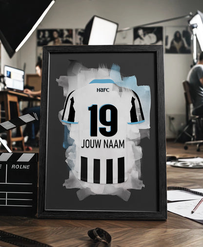 Heracles Almelo ingelijste poster met naam