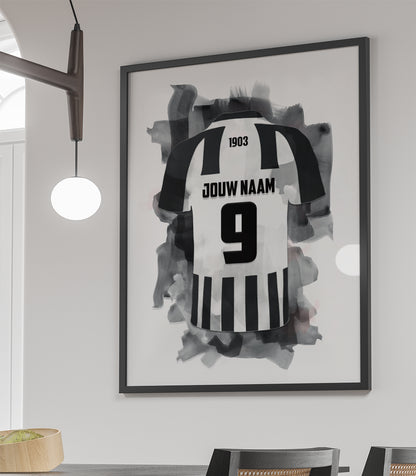 Heracles Almelo ingelijste poster met naam en rugnummer = Heracles poster met personalisatie