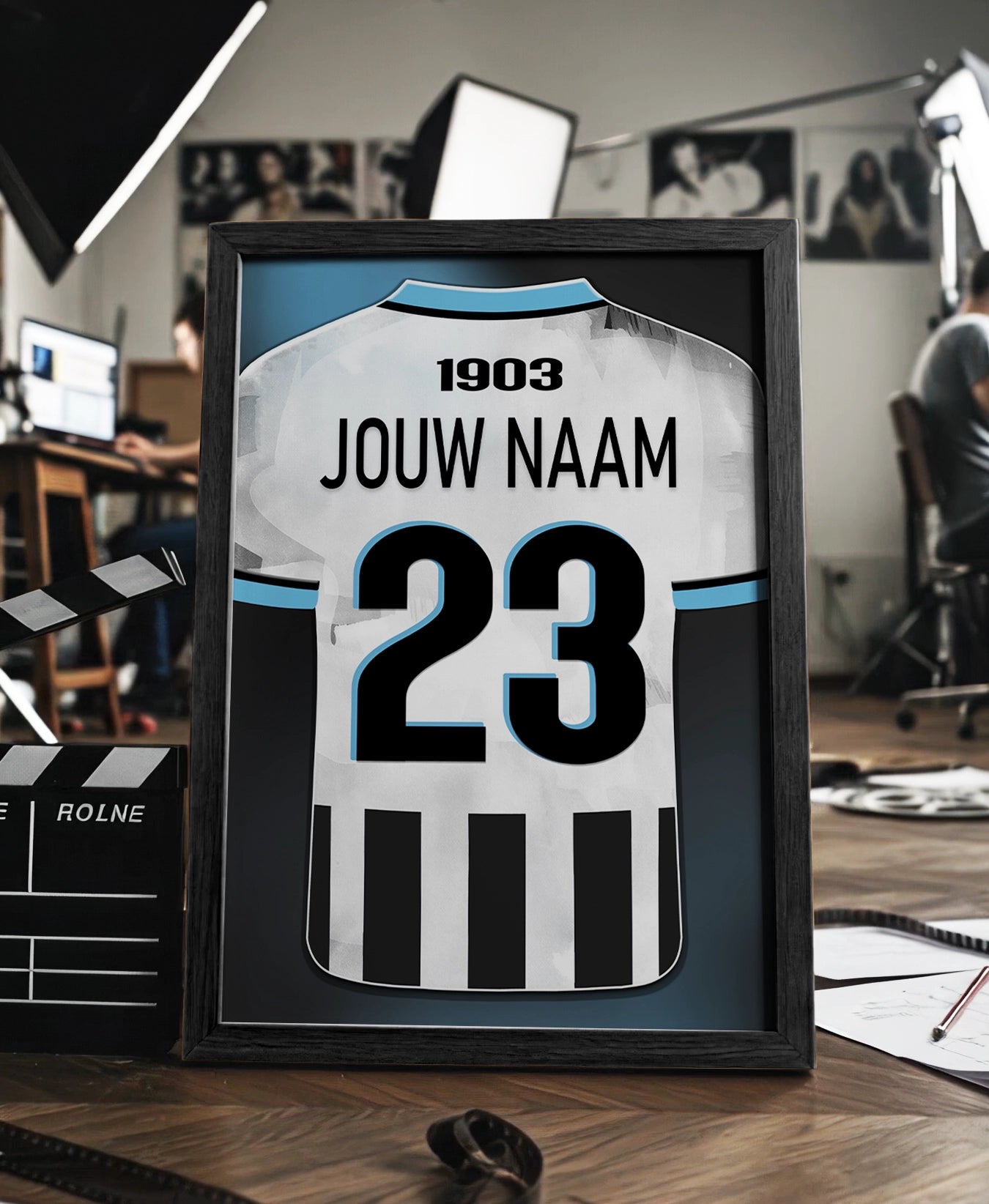 Heracles Almelo ingelijste poster met naam