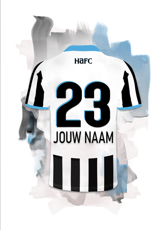 Heracles Almelo wanddecoratie - Losse poster - Witte achtergrondkleur - Voetbal fan cadeau