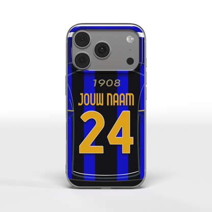 Inter Milan Telefoonhoesje Gepersonaliseerd Voetbal Cadeau