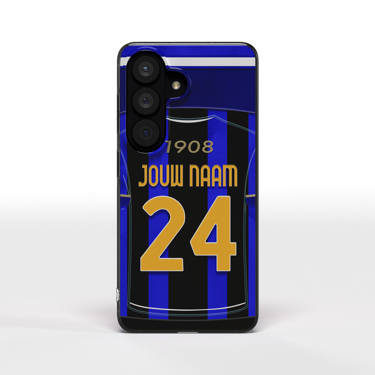 Inter Milan Telefoonhoesje met Eigen Naam Verjaardag Cadeau