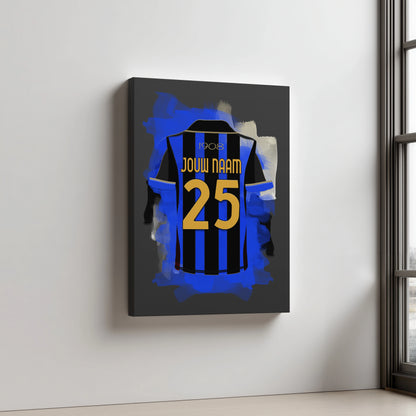 Inter Milan Voetbal Aluminium Dibond Wanddecoratie Mancave Cadeau