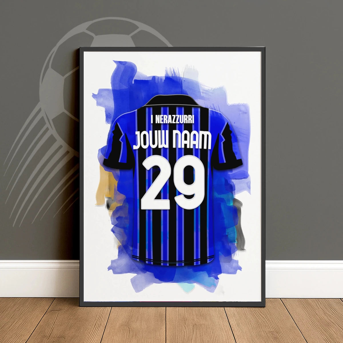 Chelsea FC Voetbal Wanddecoratie Met Eigen Naam