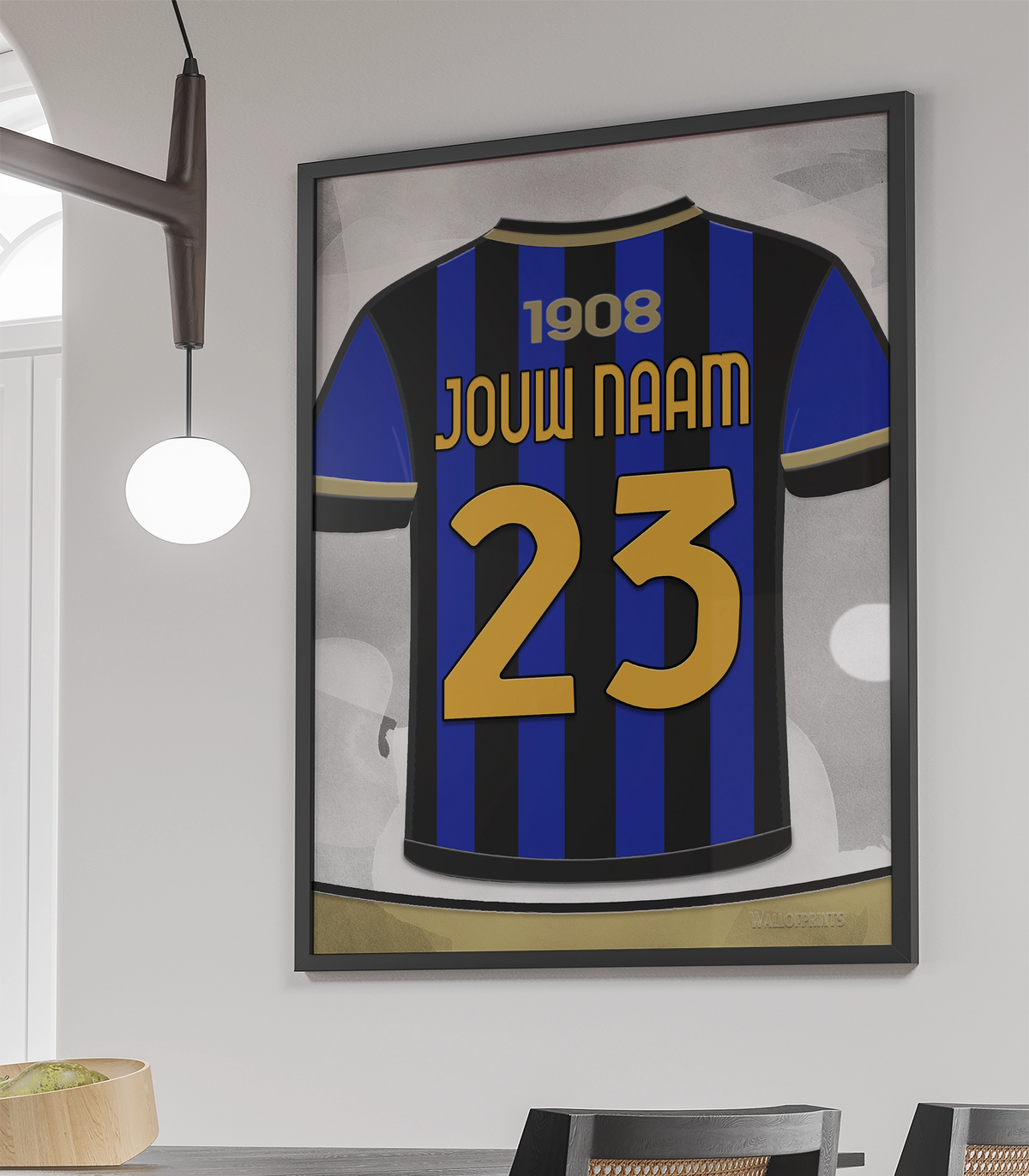 Inter Milan Wanddecoratie Poster Met Lijst Voetbalkamer