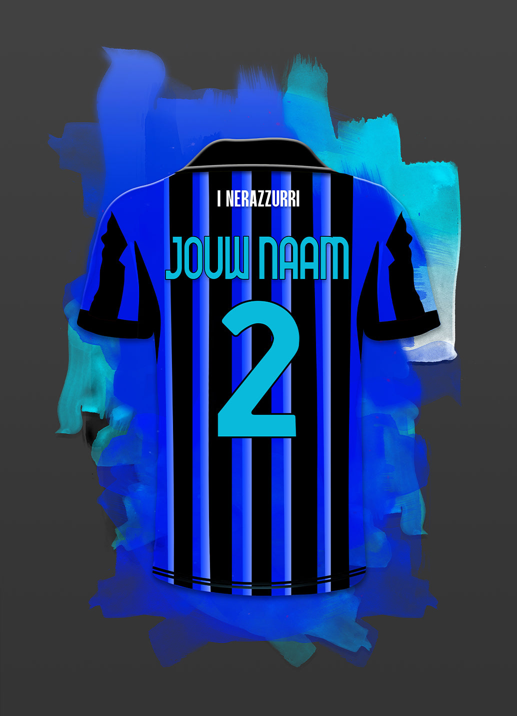 Inter Milan poster met naam kopen