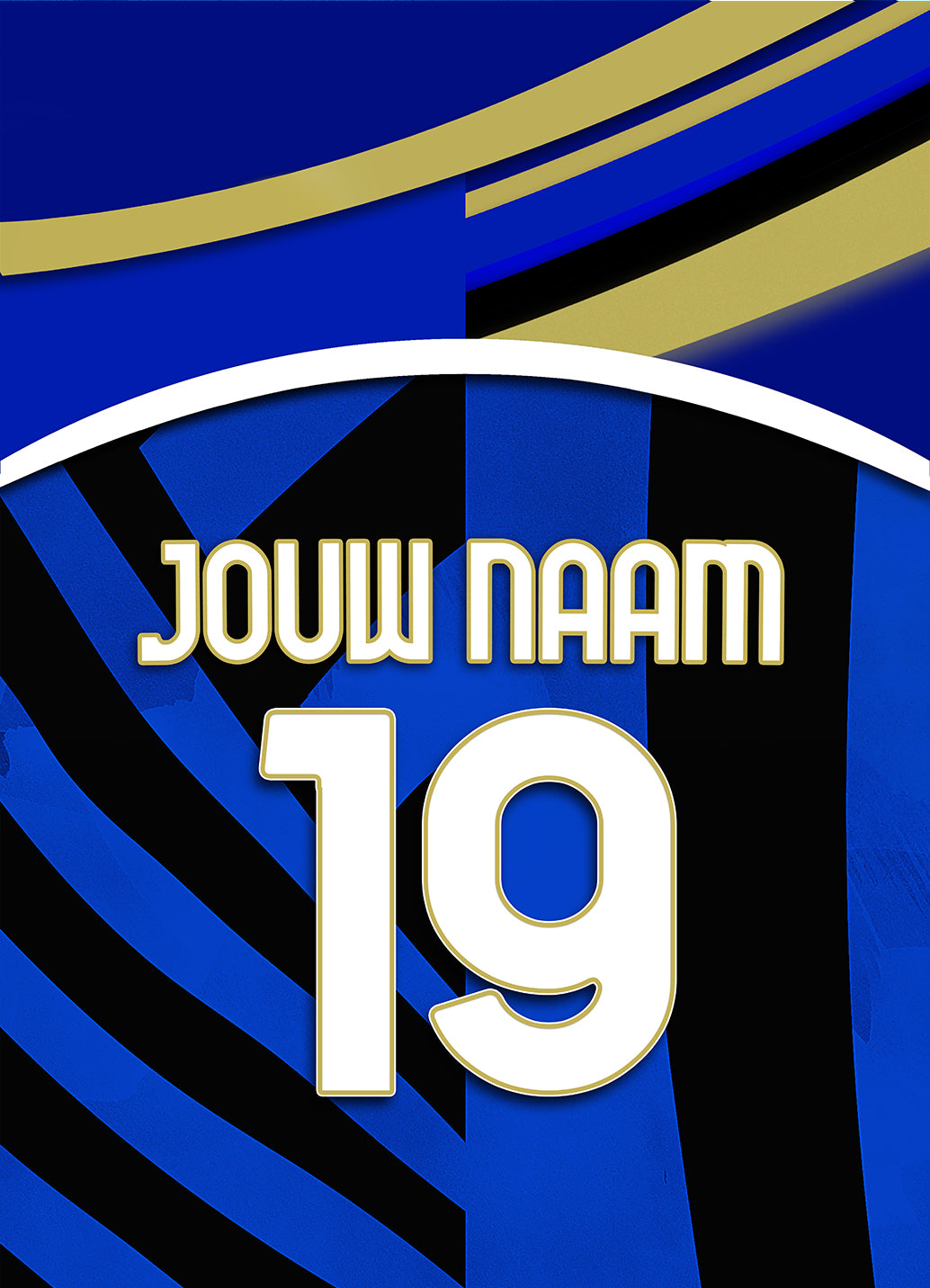 Inter Milan poster met naam