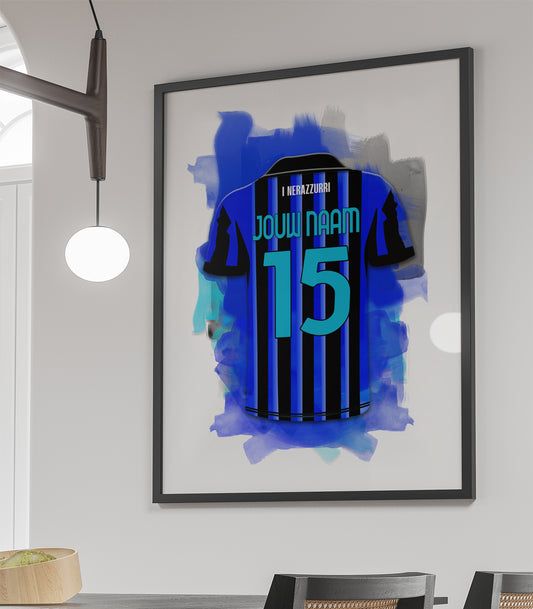 Inter Milan poster met naam kopen