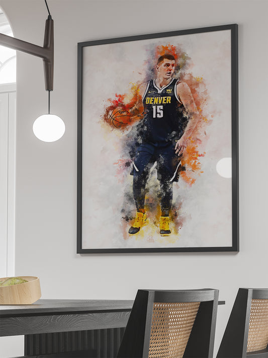 jokic basketbal poster nuggets