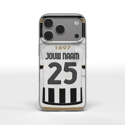 Juventus Telefoonhoesje Gepersonaliseerd Voetbal Cadeau