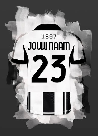 Juventus Turijn Voetbal Poster Met Eigen Naam Kopen