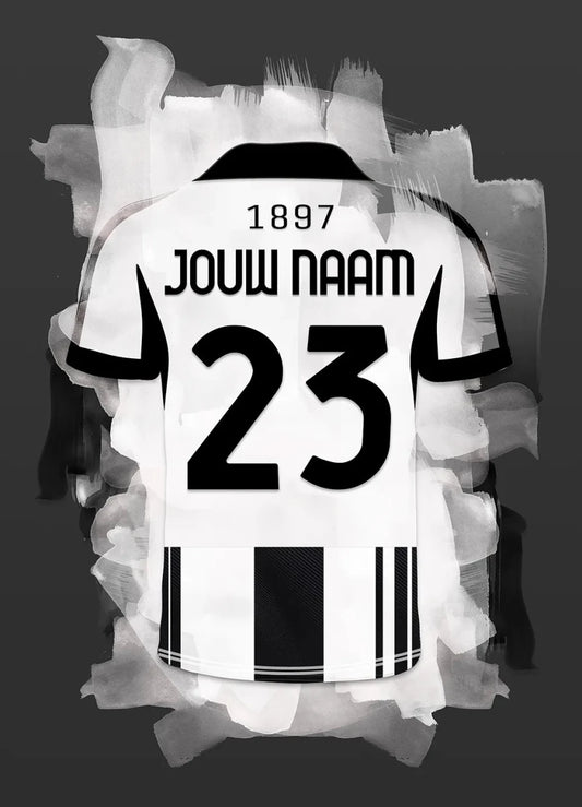 Juventus Turijn Voetbal Poster Met Eigen Naam Kopen
