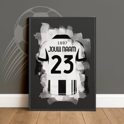Gepersonaliseerde Juventus Turijn Voetbal Poster Bestellen Jongenskamer