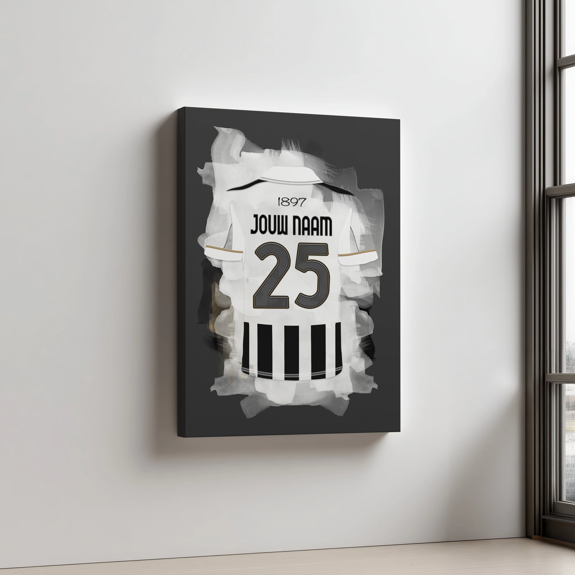 Juventus Turijn Voetbal Aluminium Dibond Wanddecoratie Mancave Kado