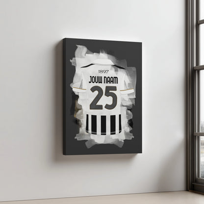 Juventus Turijn Voetbal Aluminium Dibond Wanddecoratie Mancave Kado