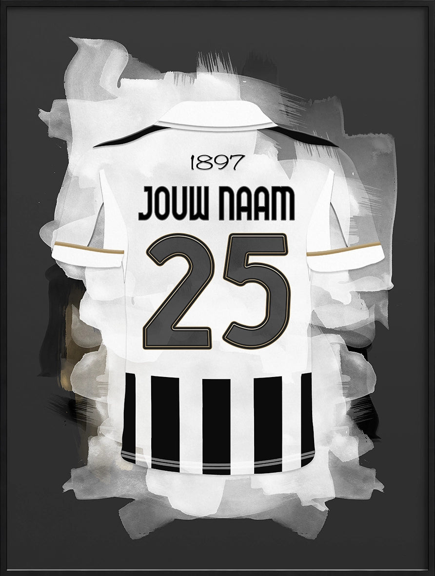 Juventus Turijn Voetbal Poster Gepersonaliseerd Voetbalfan Cadeau