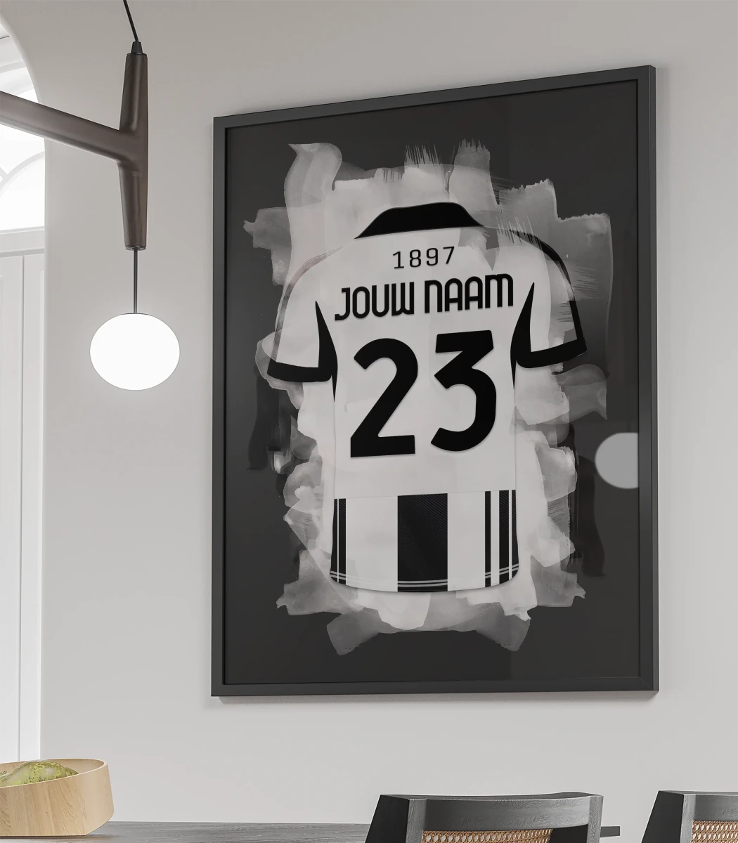 Juventus Turijn Voetbal Poster Met Personalisatie Bestellen Jongenskamer