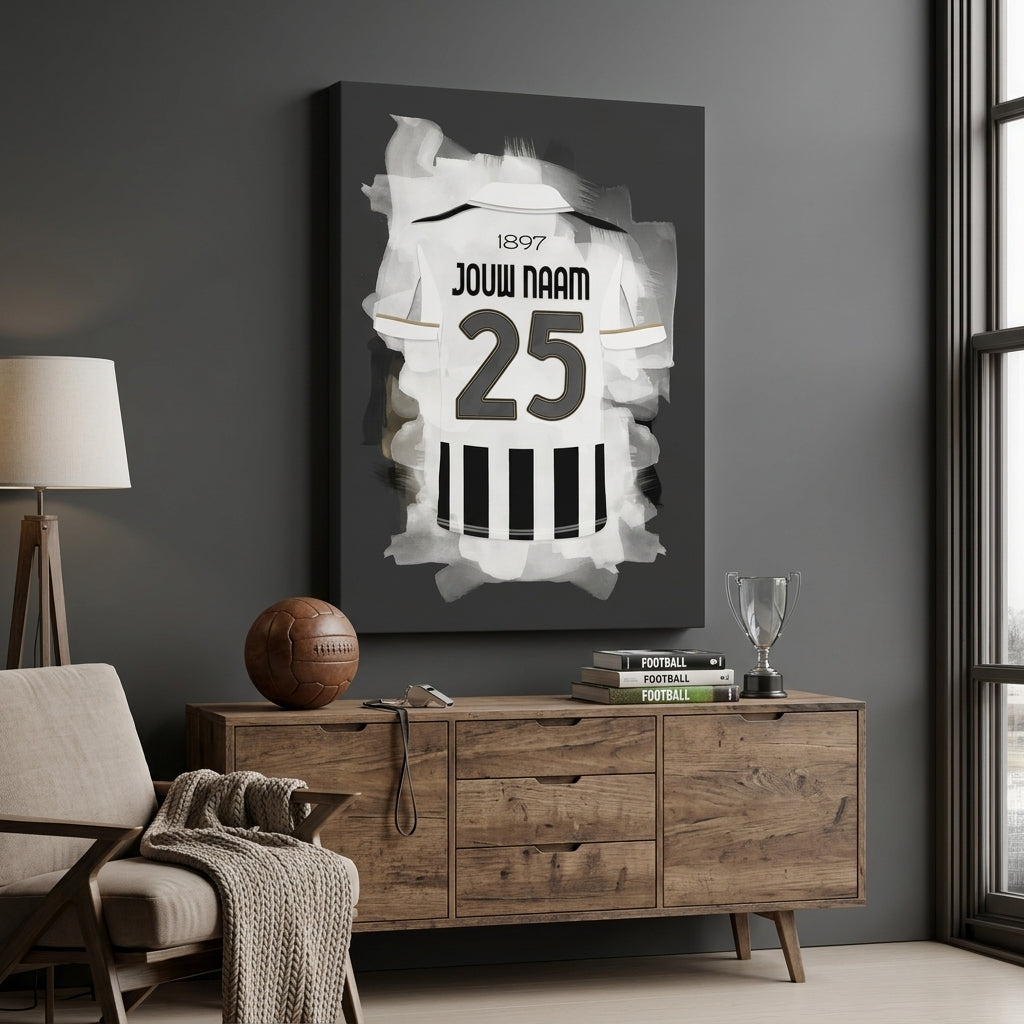 Juventus Turijn Voetbal Canvas Muurdecoratie Bestellen Verjaardag