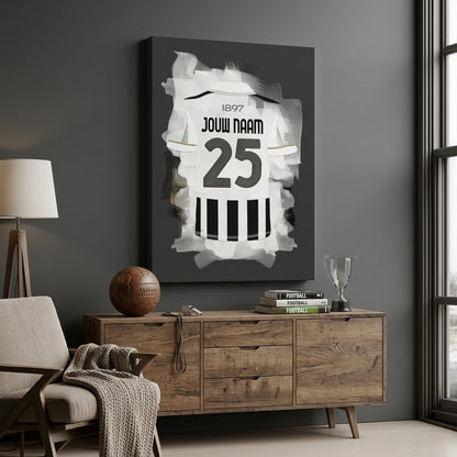 Juventus Turijn Voetbal Canvas Muurdecoratie Bestellen Verjaardag