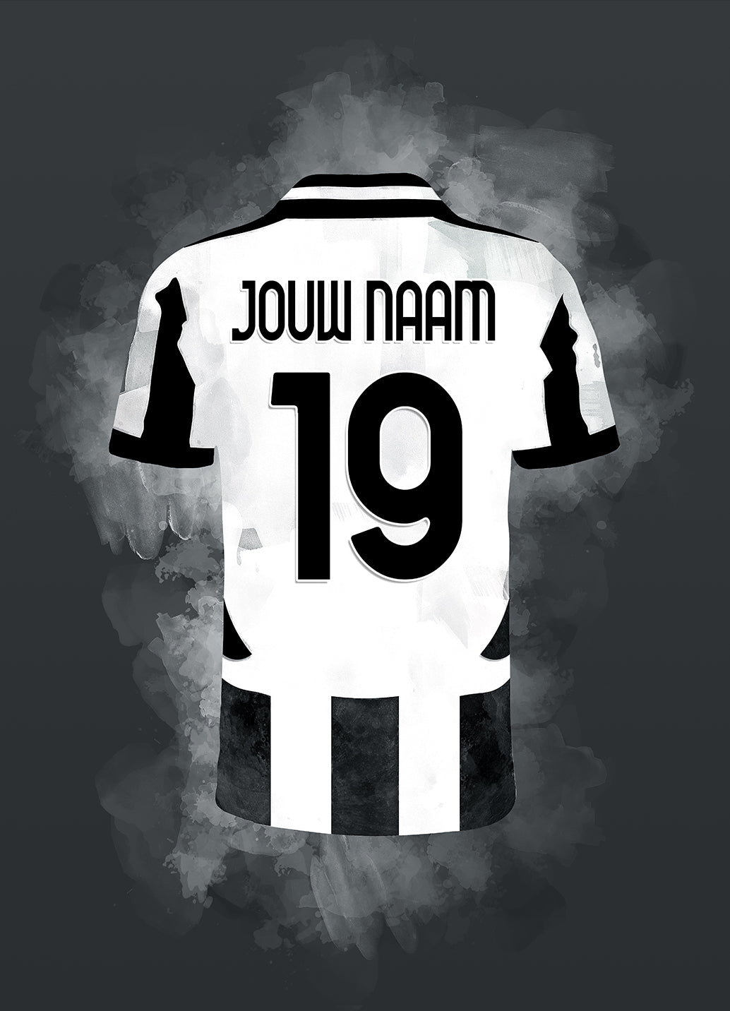 juventus fc voetbalposter met eigen naam