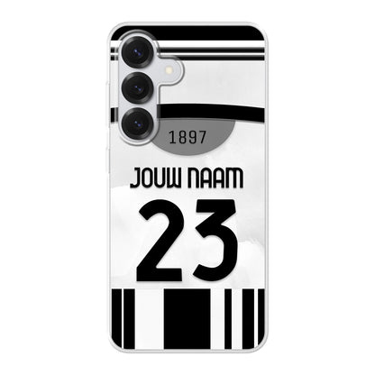 Juventus FC telefoonhoesje met naam - Samsung Galaxy - Voetbal fan kado