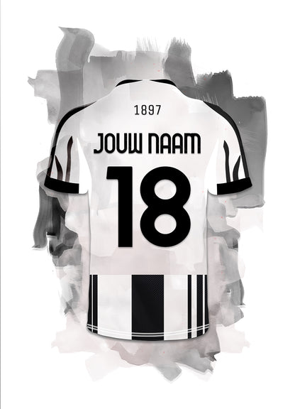 Juventus Turijn poster met naam bestellen