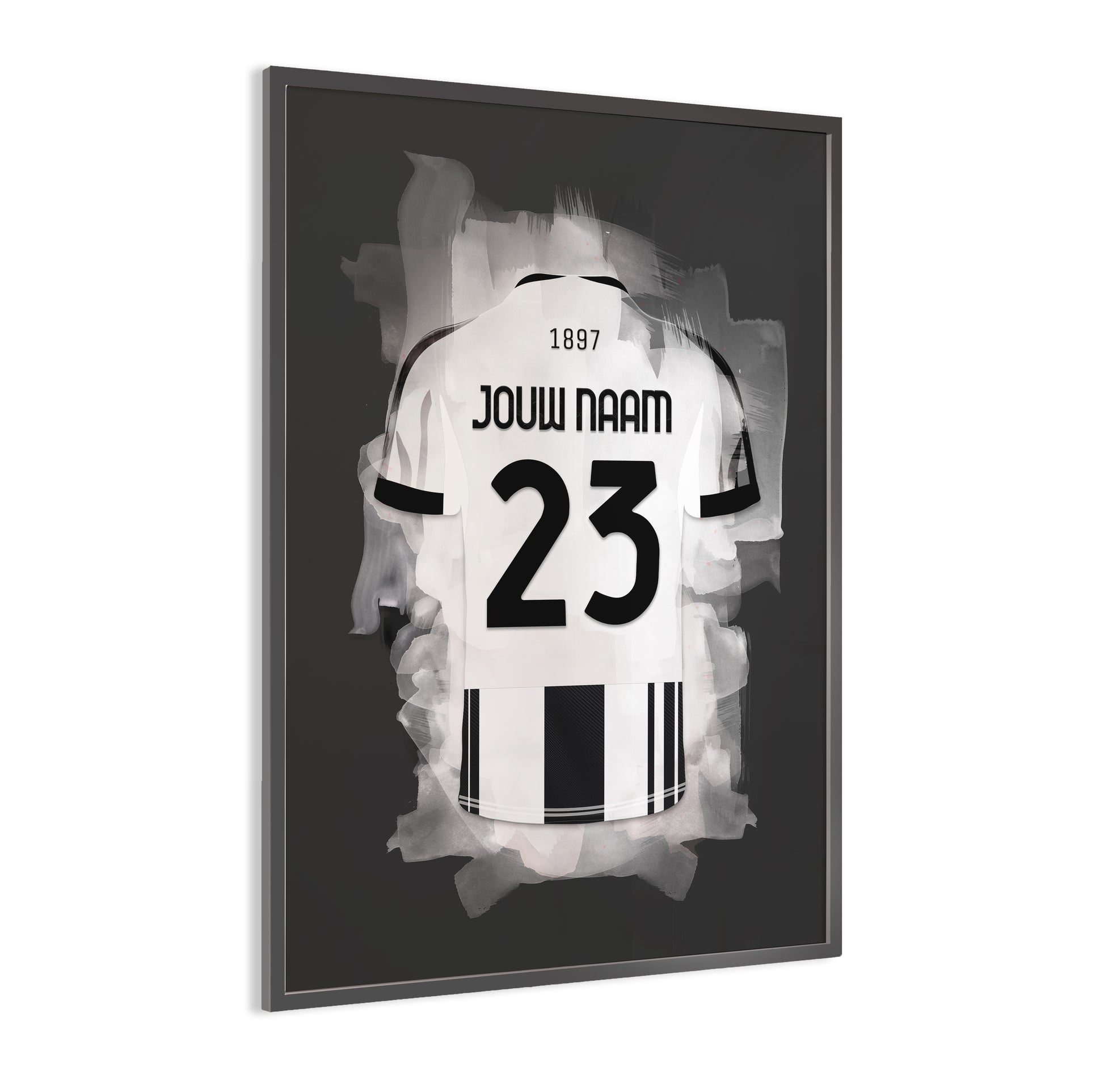 Juventus Turijn wanddecoratie - Gepersonaliseerde poster - Voetbal fan cadeau