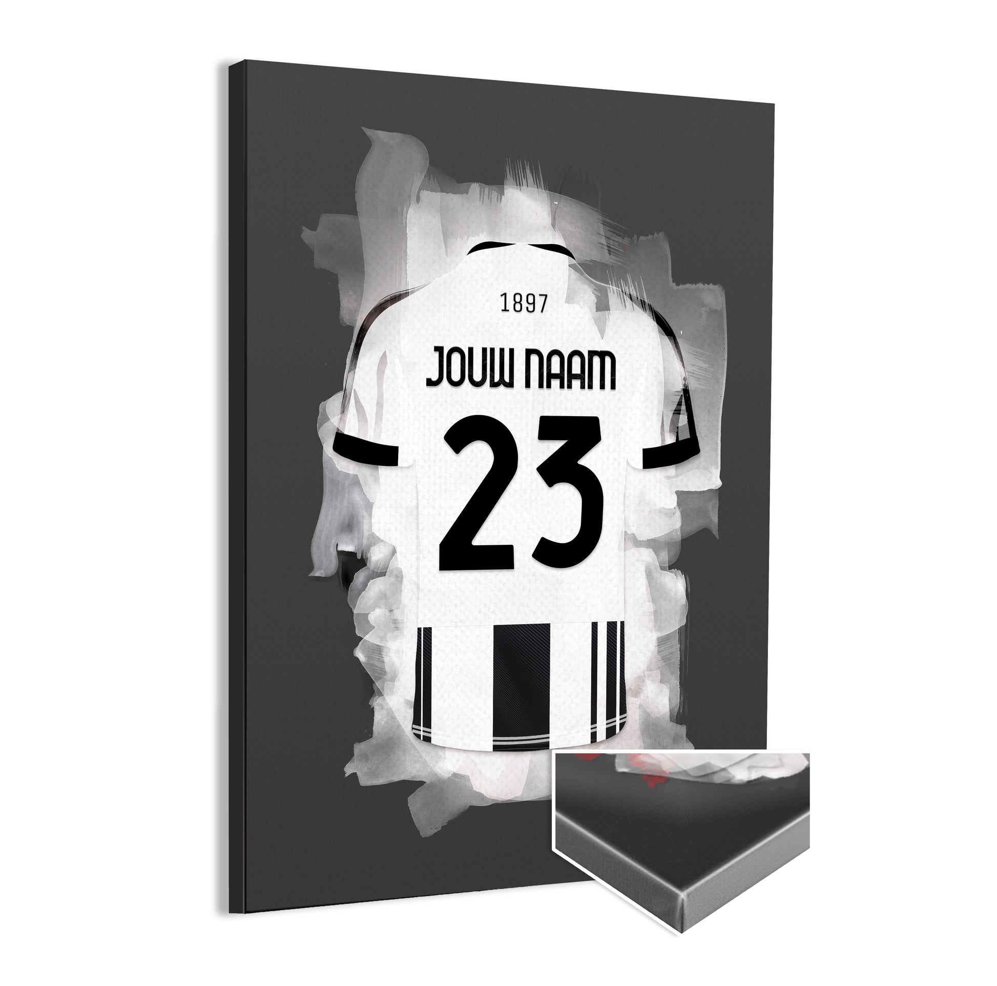 Juventus Turijn wanddecoratie - Canvas poster - Voetbal fan cadeau