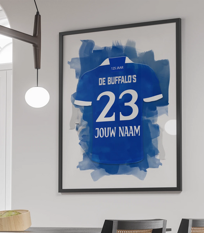 KAA Gent Voetbal Poster Met Personalisatie Verjaardag Cadeau