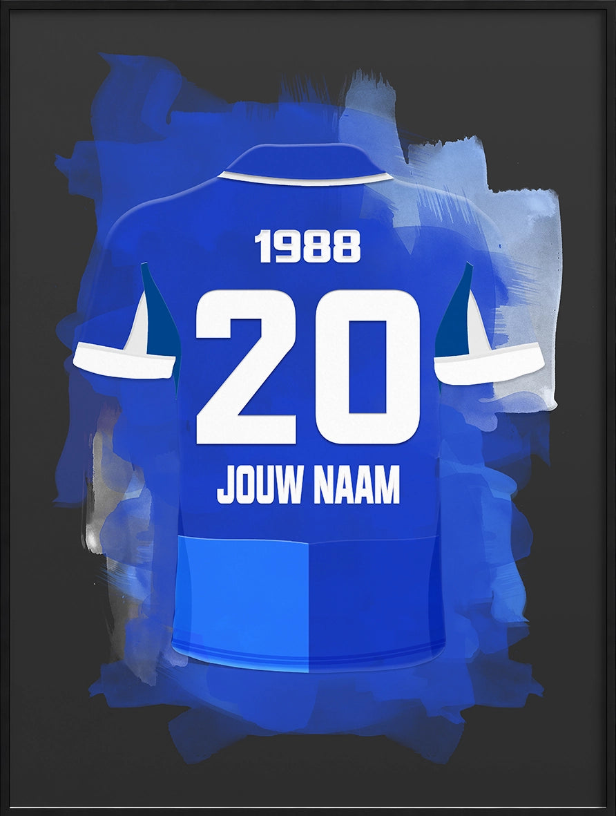 KRC Genk Voetbal Poster Gepersonaliseerd Voetbalfan Cadeau