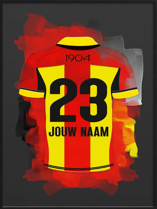 Mechelen KV Poster Gepersonaliseerd Voetbal Cadeau Verjaardag
