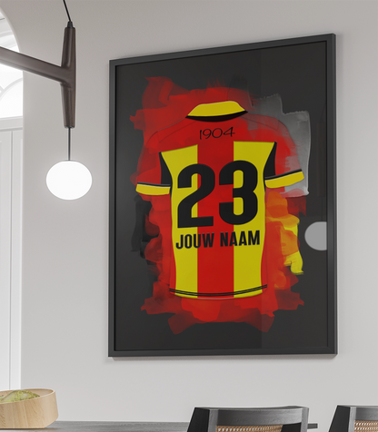 Mechelen KV Poster Met Eigen Naam Voetbal Cadeau Fans