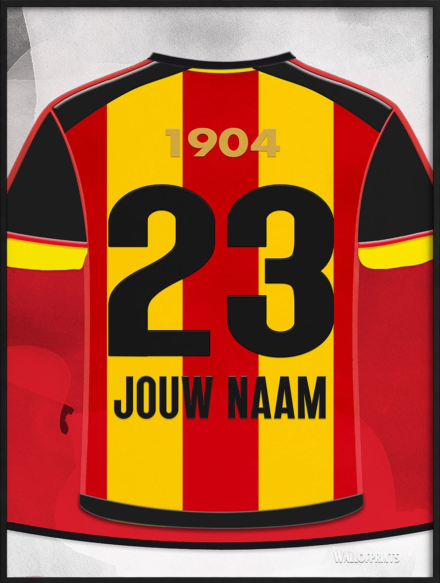 KV Mechelen Wanddecoratie Gepersonaliseerd Voetbal Cadeau
