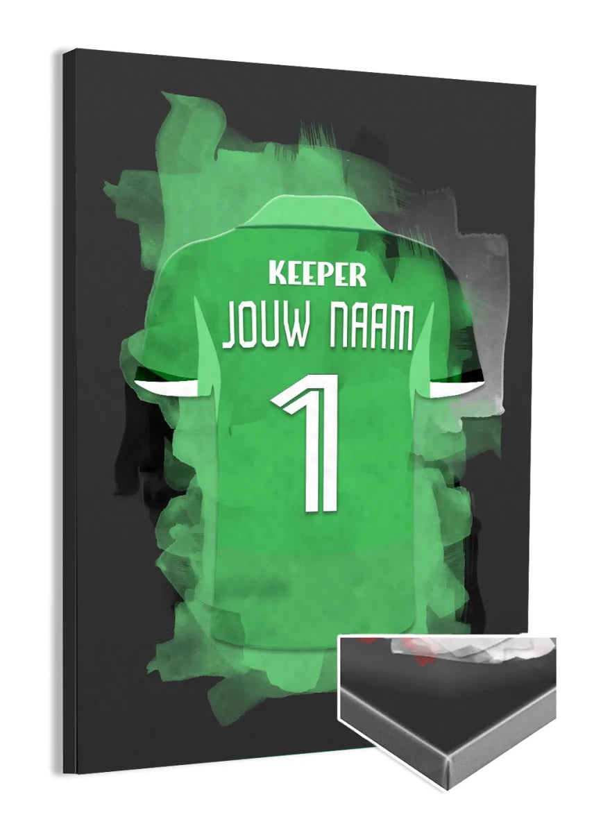 Keeper Voetbal Poster Canvas Wanddecoratie