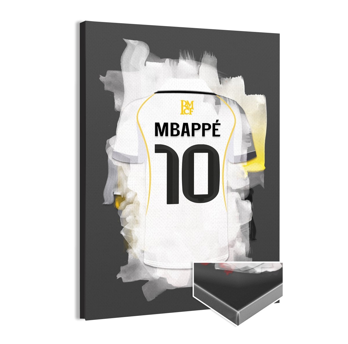 Kylian Mbappe canvas print in Real Madrid - Uniek verjaardag cadeau