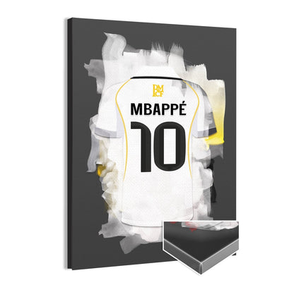 Kylian Mbappe canvas print in Real Madrid - Uniek verjaardag cadeau