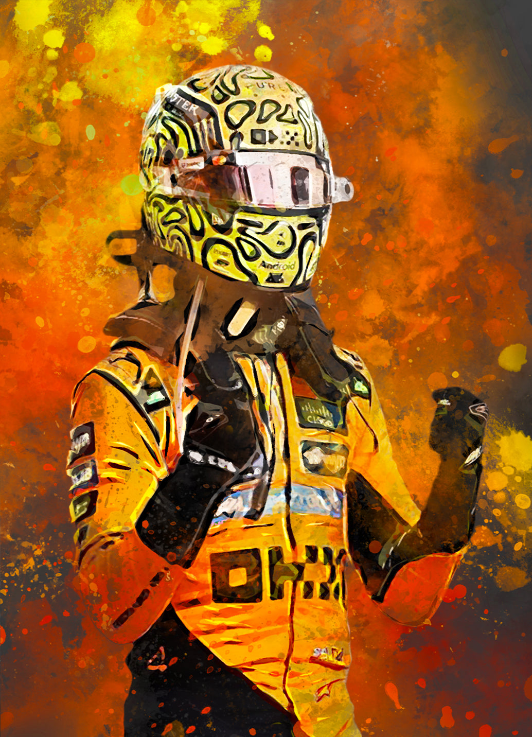 Poster Lando Norris Formule 1