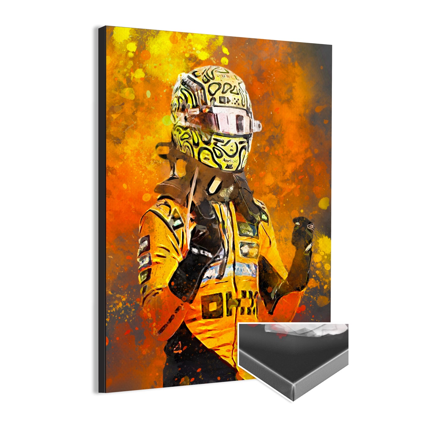 Canvas schilderij Lando Norris F1