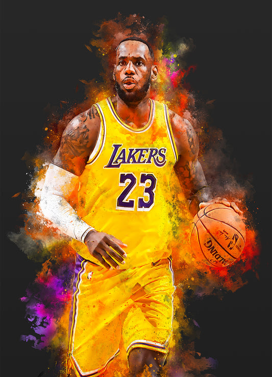 Lebron James basketbal poster
