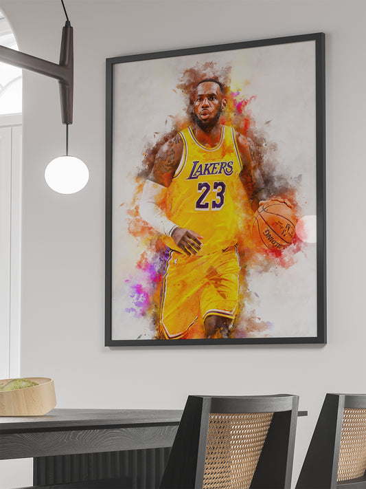 Lebron basketbal poster