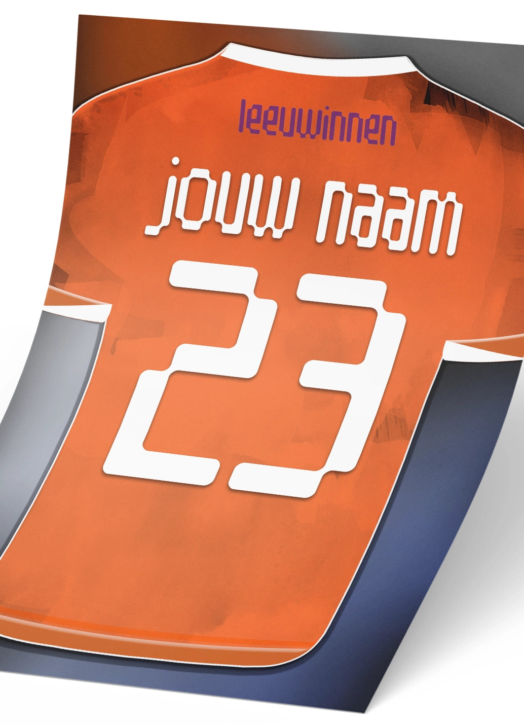 Oranje Leeuwinnen poster met personalisatie