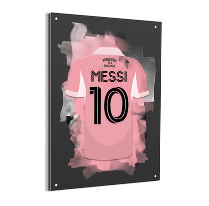 Lionel Messi Aluminium Dibond Muurdecoratie