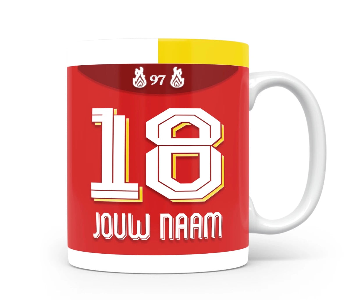 Liverpool FC Voetbal Mok Met Personalisatie Bestellen