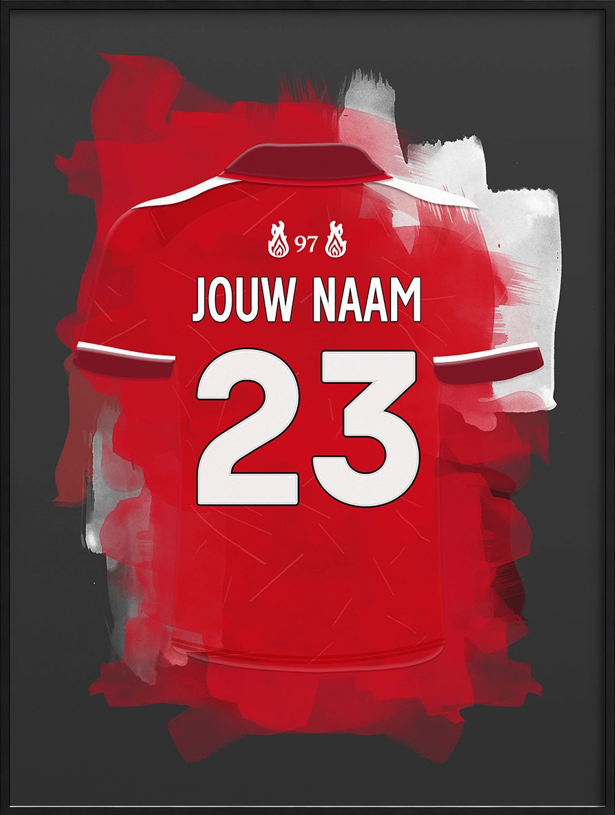 Liverpool FC Voetbal Poster Gepersonaliseerd Cadeau Voetbalfans