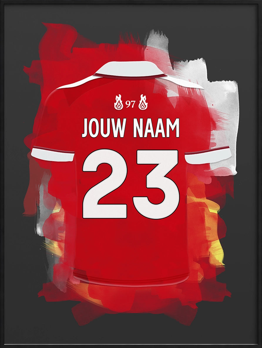 Liverpool FC Voetbal Poster Gepersonaliseerd Cadeau Voetbalfans