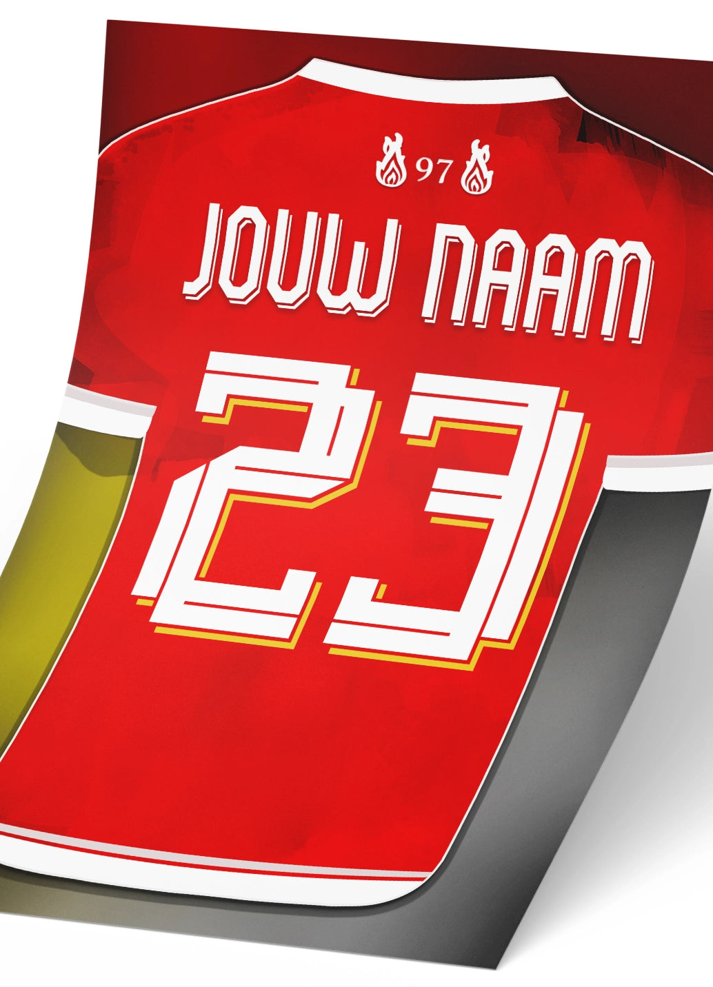 Liverpool FC poster met personalisatie