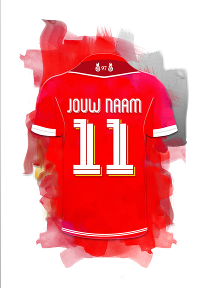 Liverpool FC poster met naam bestellen